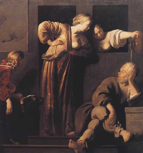 Xanthippe dousing Socrates, Η Ξανθίππη πλένοντας τον Σωκράτη